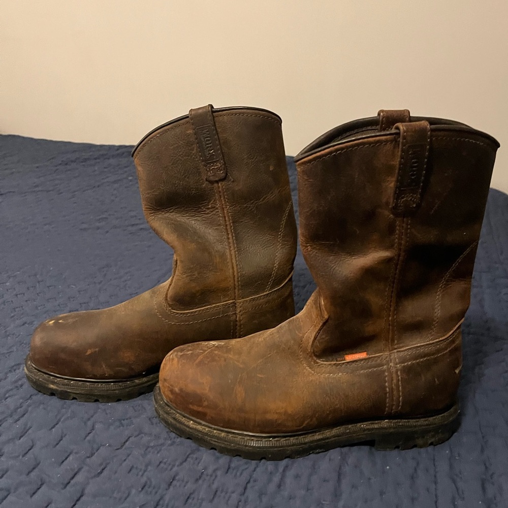 Ariat Men's Brown Leather Work Boots size 8.5